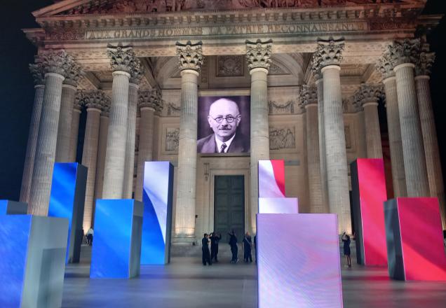 Façade panthéon pour panthéonisation de Marc Bloch