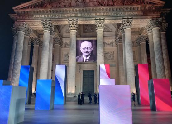 Façade panthéon pour panthéonisation de Marc Bloch