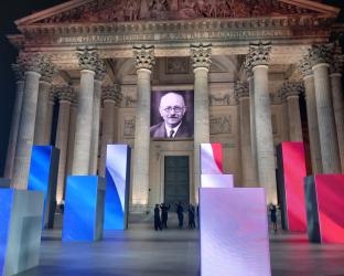 Façade panthéon pour panthéonisation de Marc Bloch